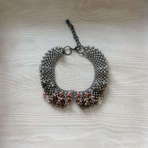 NWOT Anthropologie Sparked Agate Collar / Peter Pan Necklace